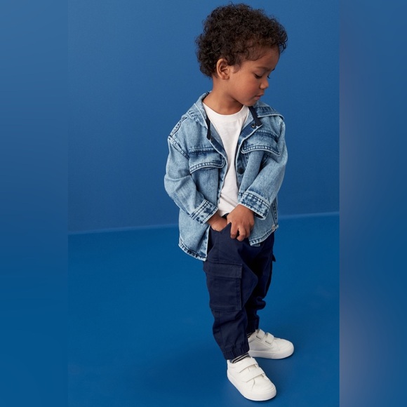 NWT Next Blue Denim Hooded Shacket size 1 1/2-2Yrs - Picture 13 of 14